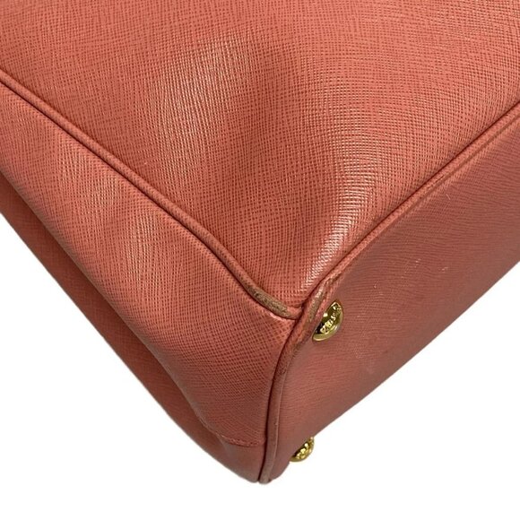 Auth PRADA Galleria Bag Pink Saffiano Leather Tote Bag - Picture 7 of 16